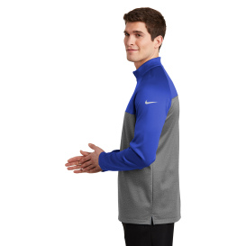 Nike NKAH6254 Therma-FIT 1/2-Zip Fleece - Game Royal/Dark Grey Heather
