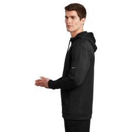 Nike NKAH6259 Therma-FIT Full-Zip Fleece Hoodie - Black