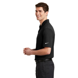 Nike NKAH6266 Dri-FIT Hex Textured Polo - Black