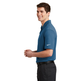 Nike NKAH6266 Dri-FIT Hex Textured Polo - Court Blue