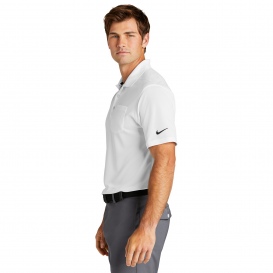 Nike NKDC2103 Dri-FIT Micro Pique 2.0 Pocket Polo - White