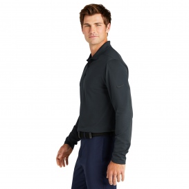 Nike NKDC2104 Dri-FIT Micro Pique 2.0 Long Sleeve Polo - Anthracite