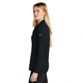 Nike NKDC2105 Ladies Dri-FIT Micro Pique 2.0 Long Sleeve Polo - Black