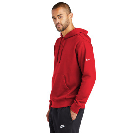 Nike NKDR1499 Club Fleece Sleeve Swoosh Pullover Hoodie - University Red