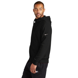 Nike NKDR1513 Club Fleece Sleeve Swoosh Full-Zip Hoodie - Black