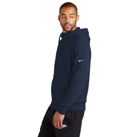 Nike NKDR1513 Club Fleece Sleeve Swoosh Full-Zip Hoodie - Midnight Navy