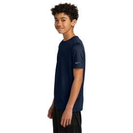 Nike NKDX8787 Youth Swoosh Sleeve rLegend Tee - College Navy