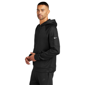 Nike NKFD9735 Therma-FIT Pocket Pullover Fleece Hoodie - Black