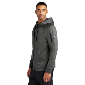 Nike NKFD9859 Therma-FIT Pocket Full-Zip Fleece Hoodie - Anthracite