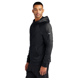 Nike NKFD9859 Therma-FIT Pocket Full-Zip Fleece Hoodie - Black