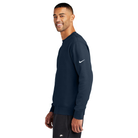 Nike NKFD9863 Club Fleece Sleeve Swoosh Crew - Midnight Navy