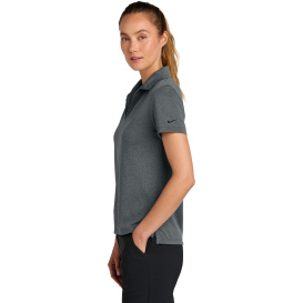 Nike NKFQ4793 Ladies Dri-FIT Smooth Heather Polo - Anthracite Heather