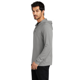 OGIO OG826 Luuma Flex Hooded Henley - Petrol Grey Heather