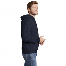 Hanes P170 EcoSmart Pullover Hooded Sweatshirt - Heather Navy