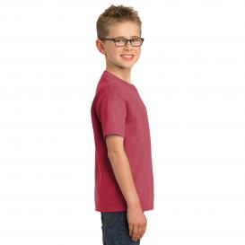 Port & Company PC099Y Youth Beach Wash Garment-Dyed Tee - Merlot
