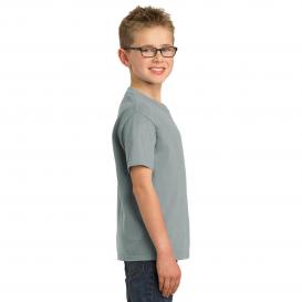 Port & Company PC099Y Youth Beach Wash Garment-Dyed Tee - Pewter