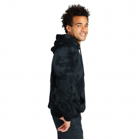 Port & Company PC144 Crystal Tie-Dye Pullover Hoodie - Black