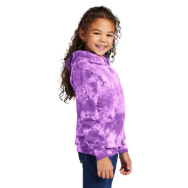 Port & Company PC144Y Youth Crystal Tie-Dye Pullover Hoodie - Purple