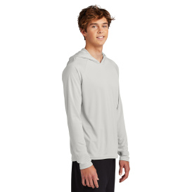 Port & Company PC380H Performance Pullover Hooded Tee - Silver