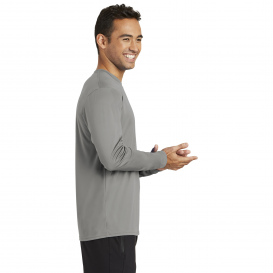 Port & Company PC380LS Long Sleeve Performance Tee - Grey Concrete