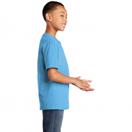 Port & Company PC54YDTG Youth Core Cotton DTG Tee - Aquatic Blue