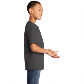 Port & Company PC54YDTG Youth Core Cotton DTG Tee - Charcoal