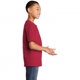 Port & Company PC54YDTG Youth Core Cotton DTG Tee - Red