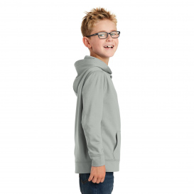 Port & Company PC590YH Youth Performance Fleece Pullover Hooded Sweatshirt - Silver