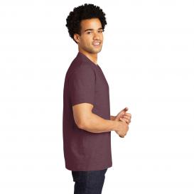 Port & Company PC600 Bouncer Tee - Heather Athletic Maroon