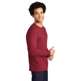 Port & Company PC600LS Long Sleeve Bouncer Tee - Rich Red