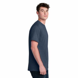 Port & Company PC01 Core Blend Recycled Tee - Navy Blue Heather