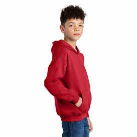 Gildan SF500B Youth Softstyle Midweight Fleece Hoodie - Red