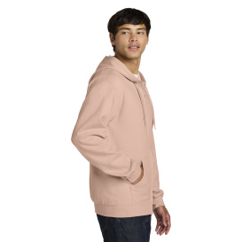 Gildan SF600 Midweight Fleece Full-Zip Hooded Sweatshirt - Dusty Rose