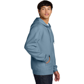 Gildan SF600 Midweight Fleece Full-Zip Hooded Sweatshirt - Stone Blue