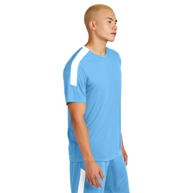 Sport-Tek ST100 Competitor United Crew - Carolina Blue/White
