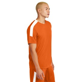 Sport-Tek ST100 Competitor United Crew - Deep Orange/White