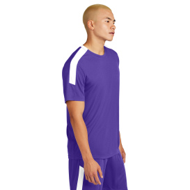 Sport-Tek ST100 Competitor United Crew - Purple/White