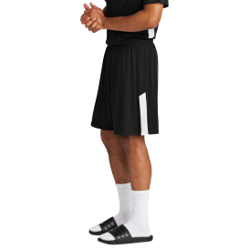Sport-Tek ST103 Competitor United 7" Shorts - Black/White