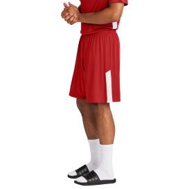 Sport-Tek ST103 Competitor United 7" Shorts - Deep Red/White