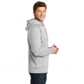 Sport-Tek ST225 PosiCharge Electric Heather Fleece Hooded Pullover - Silver Electric