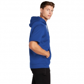 Sport-Tek ST251 Sport-Wick Fleece Short Sleeve Hooded Pullover - True Royal
