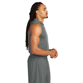 Sport-Tek ST352H Competitor Sleeveless Hoodie - Iron Grey