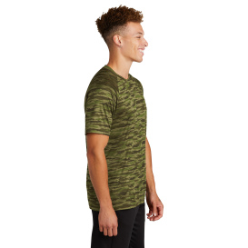 Sport-Tek ST375 Drift Camo Tee - Olive Drab Geen