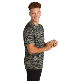 Sport-Tek ST375 Drift Camo Tee - True Navy