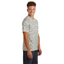 Sport-Tek ST375 Drift Camo Tee - White