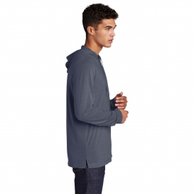 Sport-Tek ST406 PosiCharge Tri-Blend Wicking Long Sleeve Hoodie - True Navy Heather
