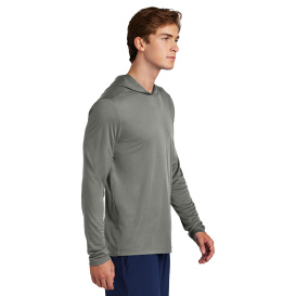 Sport-Tek ST420LSH Posi-UV Pro Long Sleeve Hoodie - Dark Smoke Grey