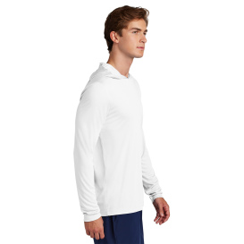 Sport-Tek ST420LSH Posi-UV Pro Long Sleeve Hoodie - White