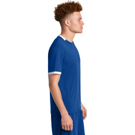 Sport-Tek ST440 Club Short Sleeve Crew - True Royal/White