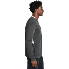 Sport-Tek ST443 Club 1/4-Zip Pullover - Iron Gray/White